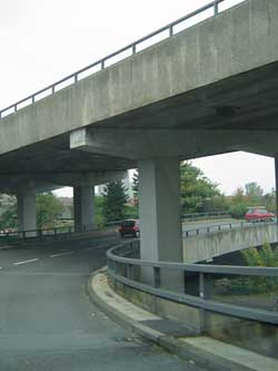 Passing below the Coventry Ring Road