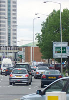Congestion where the flyover and underpass fail to connect
