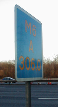 An example of a Driver Location Sign