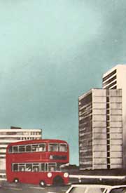 Bus on the Kingston Bridge