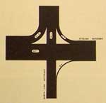 Expected traffic flows at junction of Stirling Motorway and North Link Motorway