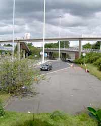 Motorway stub at Townhead Interchange