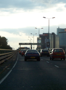 The M4 elevated section near Brentford