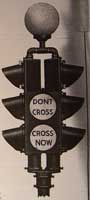 1930s signal with Belisha Beacon on top