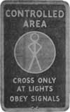 Controlled Traffic Area sign