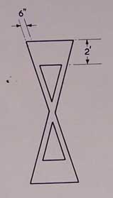 Proposed X-shaped road marking. Click to enlarge