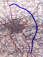 Outline plan of the Bypass from 1956