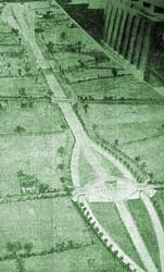 A model of the proposed 1927 London to Brighton Motorway. Click to enlarge