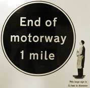 This sign is 12 feet in diameter! Click to enlarge