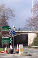 The A41 underpass at Birkenhead
