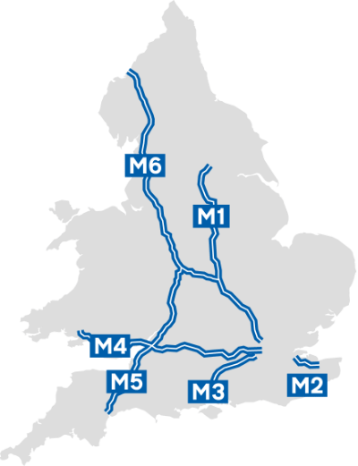 M1 to M6, forming an awkward pattern of zone boundaries. Click to enlarge