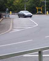 Turn, straight, turn... Tibbet's Corner on the A219. Click to enlarge
