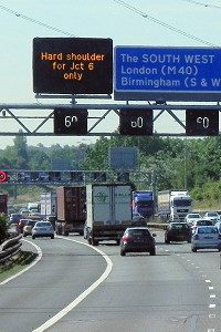 Part time hard shoulder running. Click to enlarge