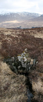 A culvert built to carry the Military Road. Click to enlarge