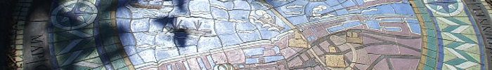 A replica of the Queensway Tunnel mosaic