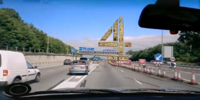 Channel 4 make the eastbound M40 famous, 2004