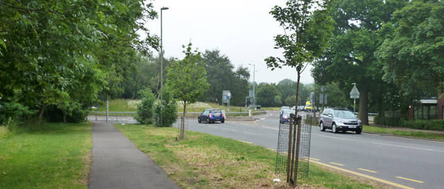 Plenty of space and lots of grassy verges. Click to enlarge