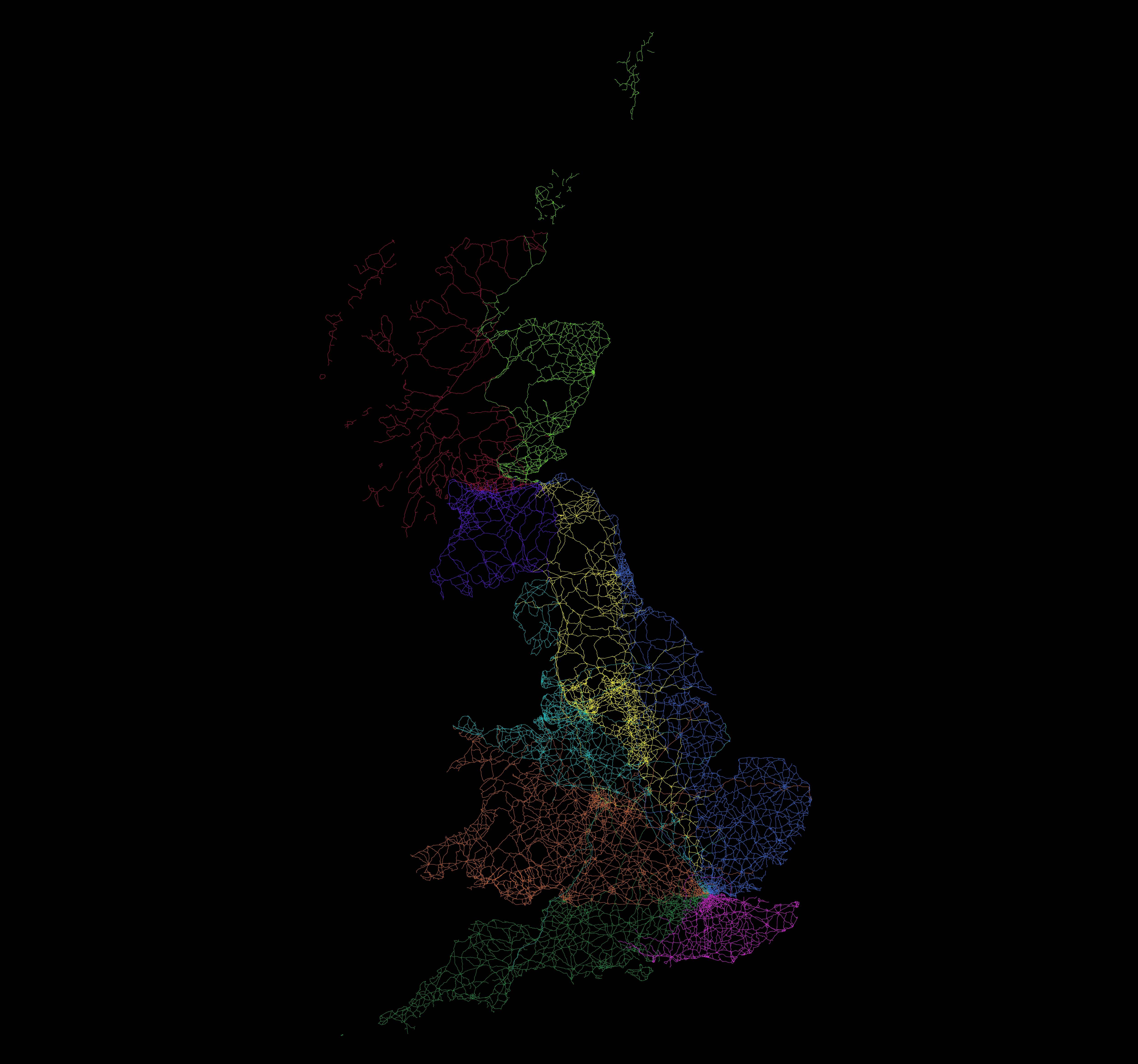 Colouring By Numbers Roads uk STAGE Colouring By Numbers Roads uk STAGE