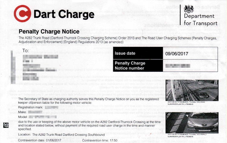 A second time PCN. It's the same as the first one, but without that nice warning letter to take the edge off. Click to enlarge