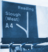 A "wonky" Anderson sign with its angled arrows. Click to enlarge