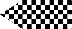 Reconstruction of the short-lived chequerboard sign used at Strensham
