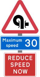 Reconstruction of the signs trialled at Strensham. Click to enlarge