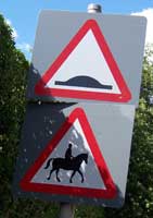 Triangular warning signs