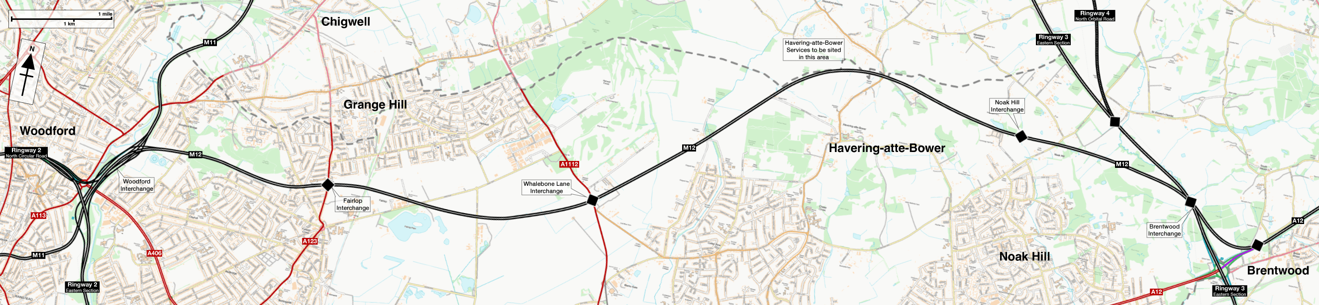 Map of the M12