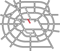 Diagram showing Camden Town Bypass within the overall plan