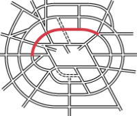 Diagram of Ringway 2 North Circular Road within the overall plan