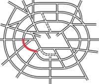 Diagram showing Ringway 2 Western Section within the overall plan
