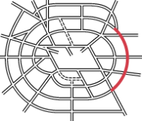 Diagram showing Ringway 3 Eastern Section within the overall plan