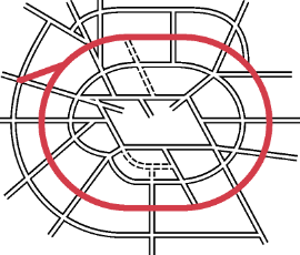 Diagram showing Ringway 3 within the overall plan