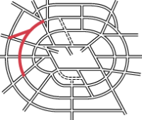 Diagram showing Ringway 3 Western Section within the overall plan