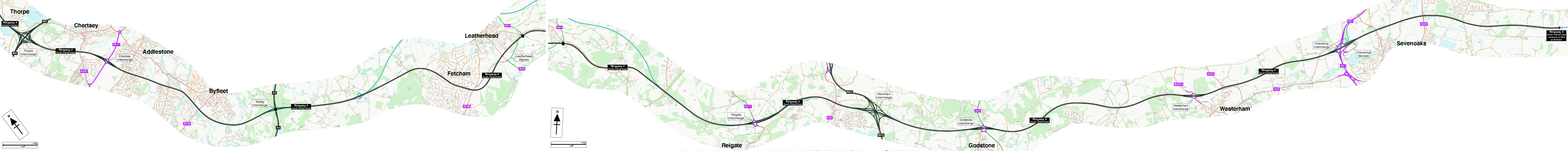 Map of Ringway 4 South Orbital Road