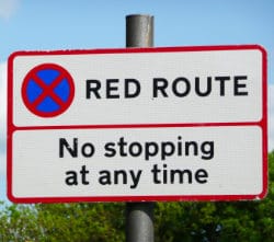 Red Routes, just one means of keeping things moving. Click to enlarge