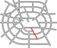 Diagram of Parkway E within the overall plan