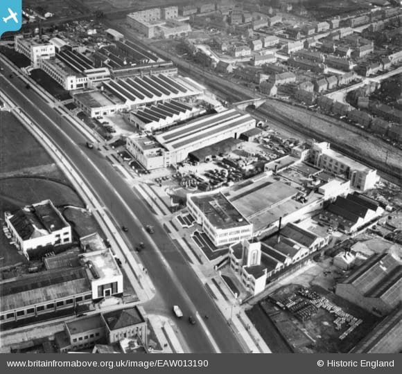 Art deco factories, built in the 1930s, line the Great West Road. The rapid suburbanisation of the road meant it needed bypassing again by the M4