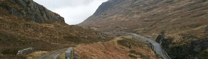 The A82 passes through the Study. Click to enlarge