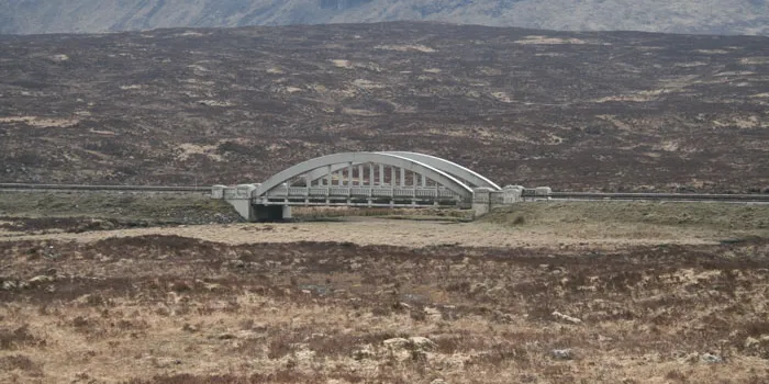 Bridge over the Etive near Kingshouse. Click to enlarge