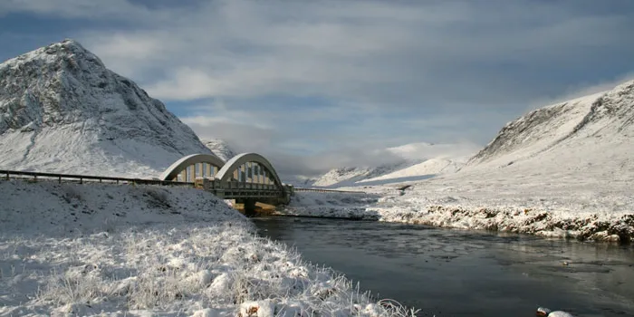 1930s bridge over the Etive. Click to enlarge