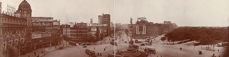 Columbus Circle, New York, in 1907. Click to enlarge
