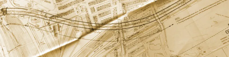 A 1977 plan for the "M11 to Hackney Link Road", showing a dual two-lane road through Leyton. Click to enlarge