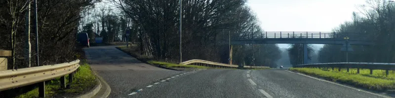 The A414 North Orbital Road between Park Street and London Colney, an indication of the standards expected for the whole route. Click to enlarge
