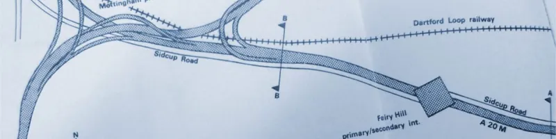 The A20(M) project, as it appeared in a rough sketch for the GLDP Inquiry panel. Click to enlarge