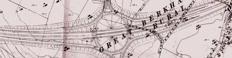 A 1969 plan of the proposed Kingshill Interchange on the A41(M) at Berkhamsted, near the site of the modern A41-A416 junction. Click to enlarge