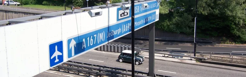 Newcastle's A167(M) lacks many features of a conventional motorway. Would a more conventional number help motorists understand it? Click to enlarge