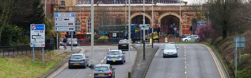 The A594 in Leicester, which is definitely not the A594 in Cumbria. Click to enlarge