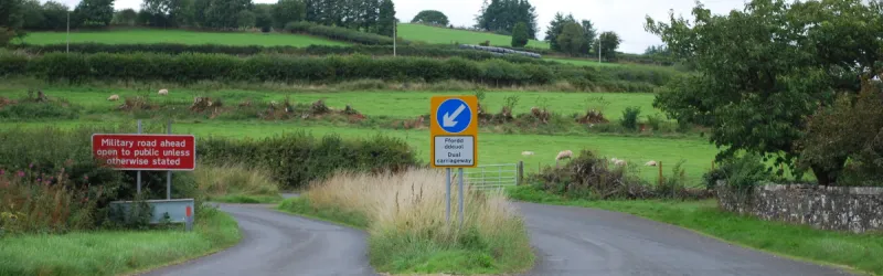 Keep left, dual carriageway. There's no arguing with that. Click to enlarge