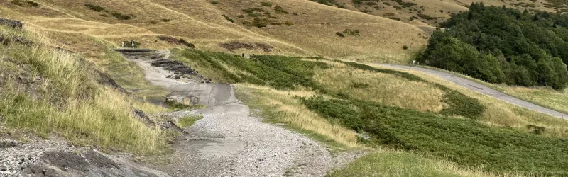 Looking north towards the hairpin bend. Click to enlarge